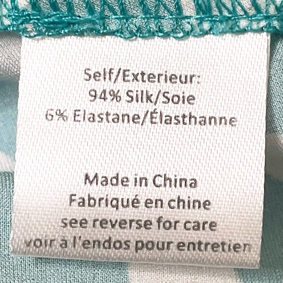 Caroline Constas Turquoise Poppy Ruched Silk Mini Polka Dot Ruffle Hem - Picture 6 of 6